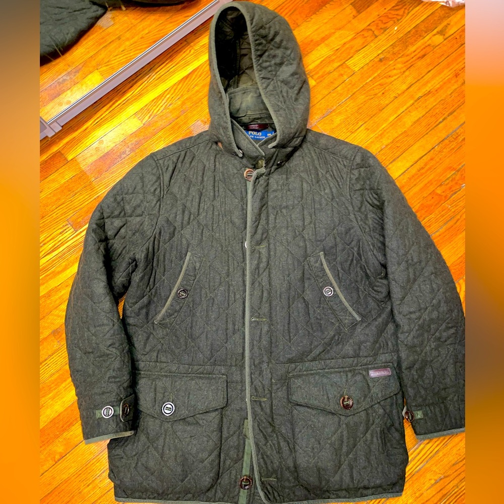 Polo Ralph Lauren Green Wool Jacket Performance XL RLX